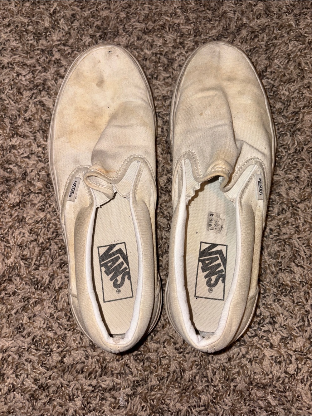 Vans Slip-On Canvas Sneakers in White